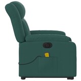 thumbnail of vidaXL Elektrischer Massagesessel mit Aufstehhilfe Dunkelgrün Stoff