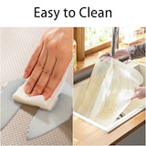 thumbnail of Intirilife 6x Kühlschrankmatten Anti-Bakteriell in Transparente - 45 x 30 cm - Rutschfeste Schubladen Matte Einsatz für Kühlschrank