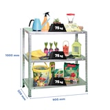 thumbnail of SimonRack Estante Metálico 1000x900x300 mm, 3 rateleiras em Aço, 75 kg por Nível, Galvanizado – Advantage