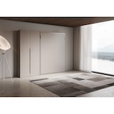 thumbnail of Cama de casal vertical dobrável Versia 160 com guarda-roupa esquerdo Argilla de 2 portas