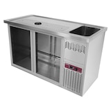 thumbnail of Comptoir bar 2 compartiments, égoutoir+grille, 1 cuve à droite. - Diamond