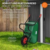 thumbnail of ECD Germany Schubkarre 100L Grün, PP-Mulde, 150kg Tragkraft, Luftreifen Metallfelge, Gartenschubkarre & Bauschubkarre stabil