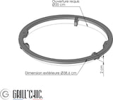 thumbnail of Braseiro Classique Acier 83 Gris Antracite Bacia dupla Pack Privilège