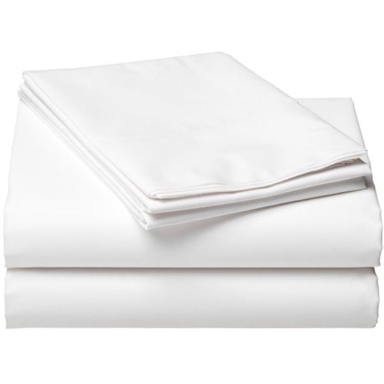 Bettlaken Weiss 80% Baumwolle 20% Polyester 140 gr/m² 180x300 cm 1 Stück