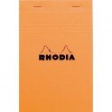 RHODIA Bloc de direction couverture orange 80 feuilles (160 pages) format 11 x 17 cm réglure 5x5