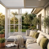 thumbnail of BS COM Parete laterale in policarbonato per pergola bioclimatica Tony Alluminio 149x20x8 cm Bianco