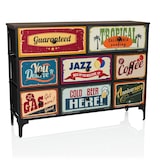 thumbnail of Cómoda AMERIKO B 102x30x77 cm 8 cajones multicolor hjh LIVING