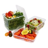 thumbnail of 250x Rechteckschalen klar 1500 ml (PP)