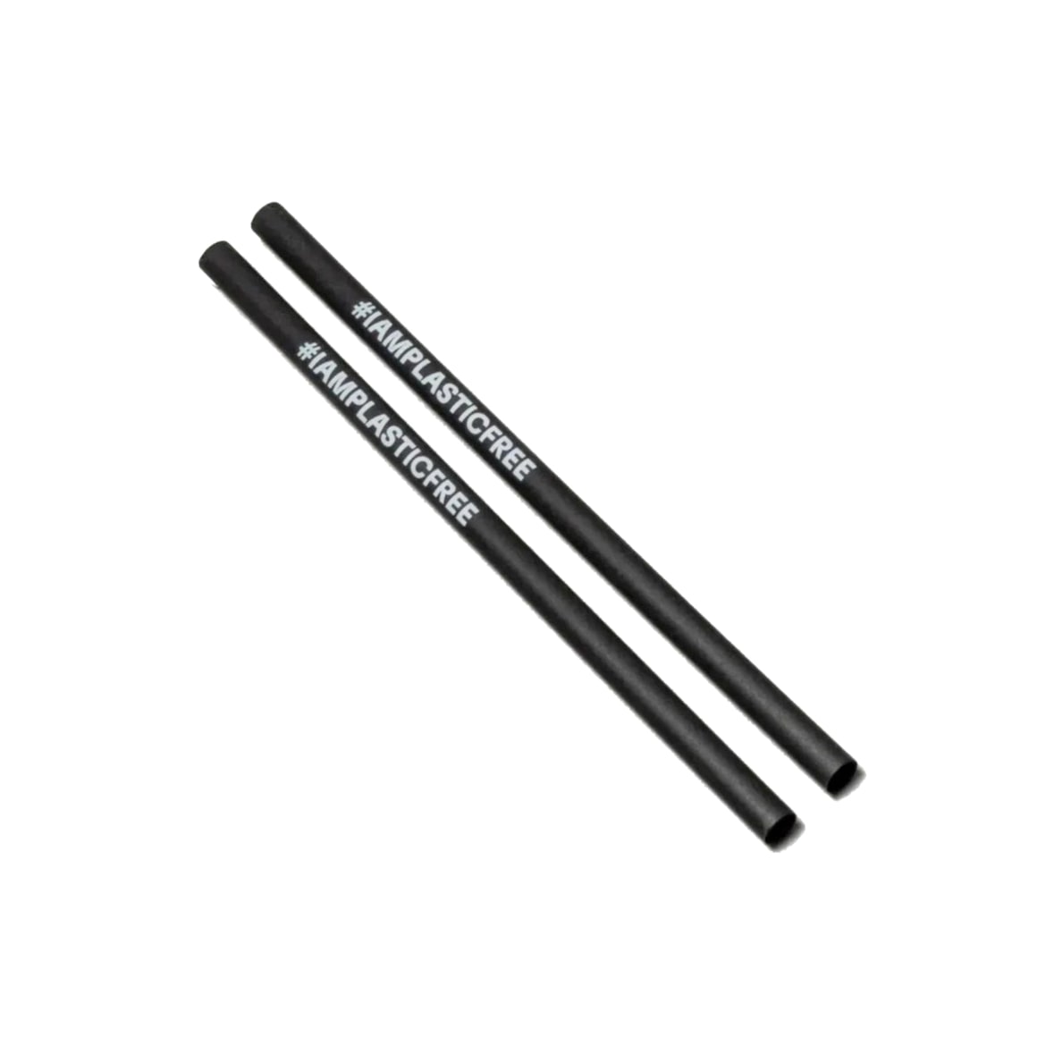 #IAMPLASTICFREE 6.000 Stück Nachhaltige Trinkhalme 2.0 7x160mm schwarz – Strohhalme, hitzeresistent, wiederverwendbar, biologisch abbaubar