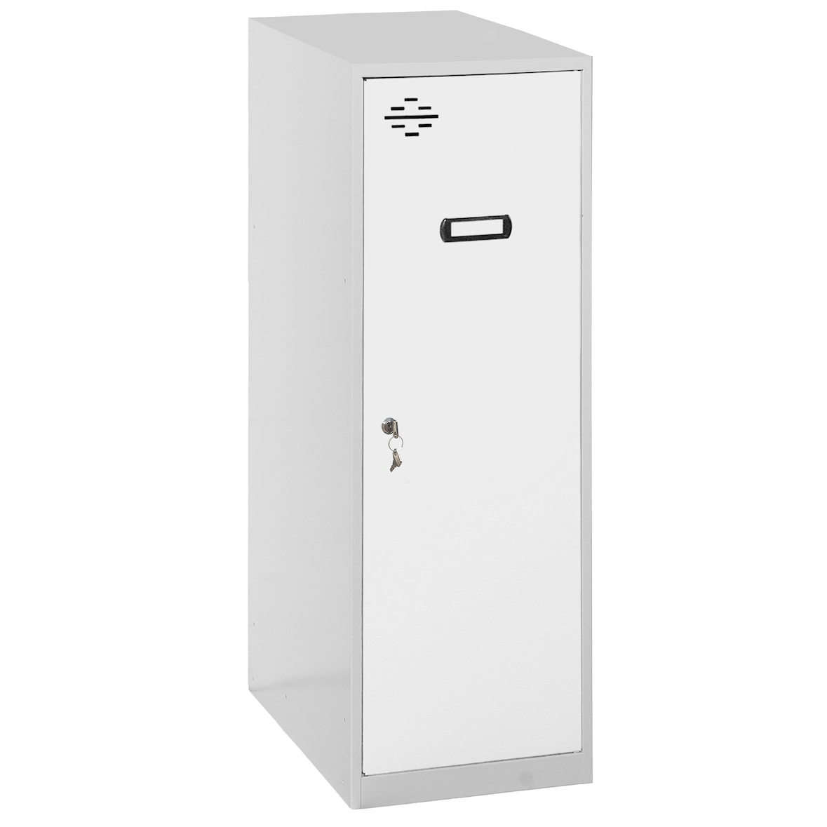 SimonRack Taquillas Vestuario Pequeña, 915x400x500 mm, Amario Metálico Pequeño, Incluye Llave, Gris/Blanco - Simonlocker
