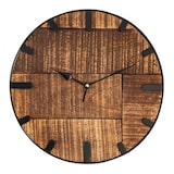 thumbnail of Wanduhr Holz ø 30 cm Uhr 2. Wahl Wohnzimmeruhr modern rund aus Holz Vintage lautlos Mangoholz massiv