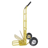 thumbnail of Carrello A Mano Portapacchi Portata 250 Kg Ribalta Acciaio Tubolare Ruote Pneumatiche Rinforzate Trasporto Pacchi Portacasse 63 x 53 x 116 Cm Giallo
