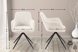 thumbnail of CHEFGASTRO Esszimmerstuhl SANTA BARBARA Stoff HxBxT 81x56x62cm Stoff Creme Küchenstuhl