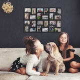 thumbnail of Relaxdays XXL Bilderrahmen Collagen für 24 Bilder in 10 x 15, Hoch- oder Querformat, Kunststoff, HxB 57 x 86 cm, weiß