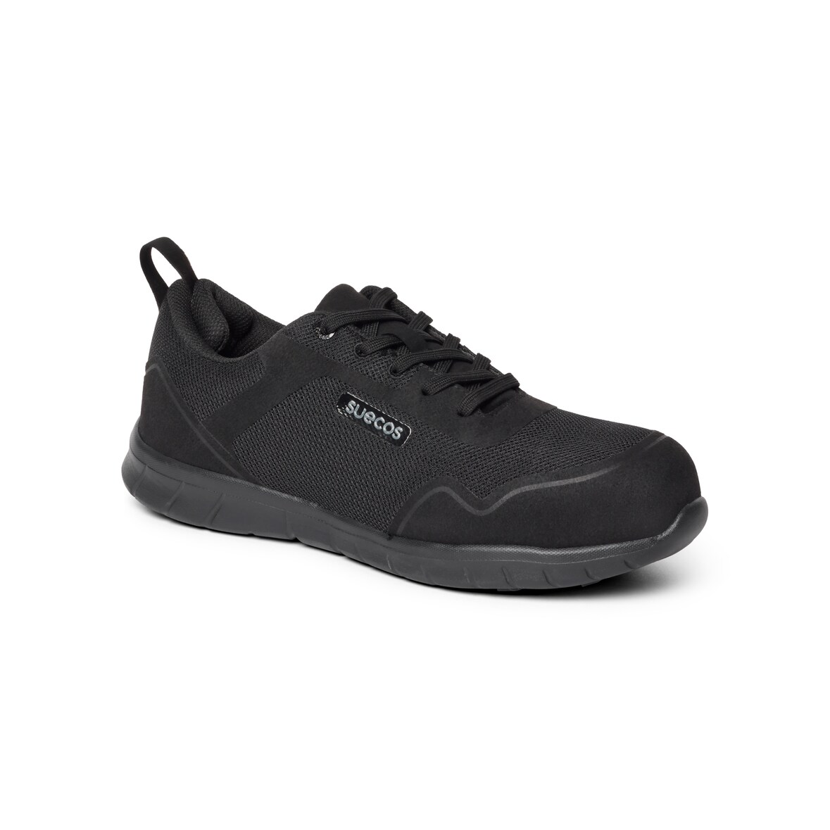 Suecos® Sneakers Stabil Safety Negro Talla 44 con puntera reforzada, Certificados y Antideslizantes