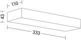thumbnail of LEVEL – Einzelemissions-LED-Wandleuchte 15 W 100° IP65 3000 K CRI80 aus weiß lackiertem Aluminium – Rossini-Gruppe