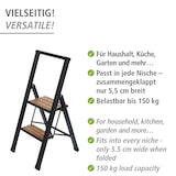 thumbnail of WENKO Alu-Design Klapptrittleiter 2-stufig Schwarz