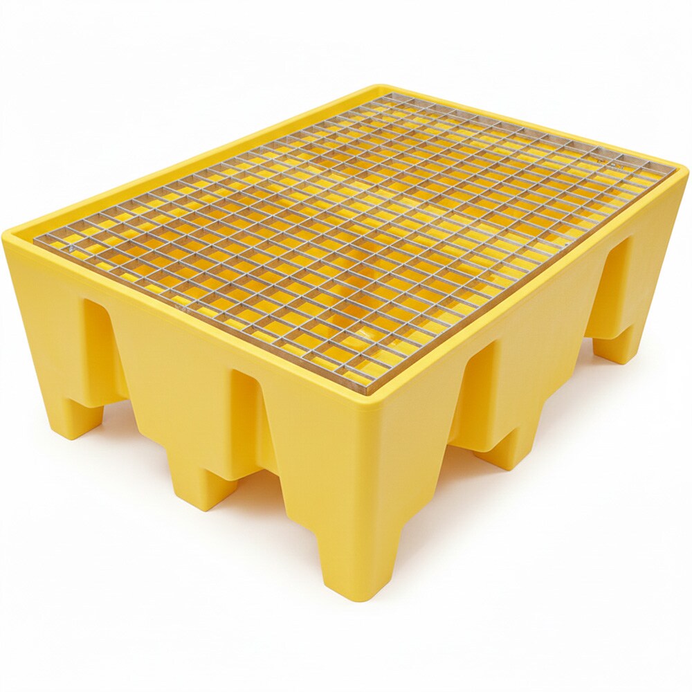 Palette de rétention europe standard - JAUNE