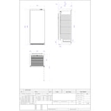 thumbnail of METRO PROFESSIONAL Frigorífico GRE4600S, aço inoxidável/ ABS, 78 x 74 x 192.5 cm, 480 L, refrigeração por ventilação, 138 W, com fechadura, prateado