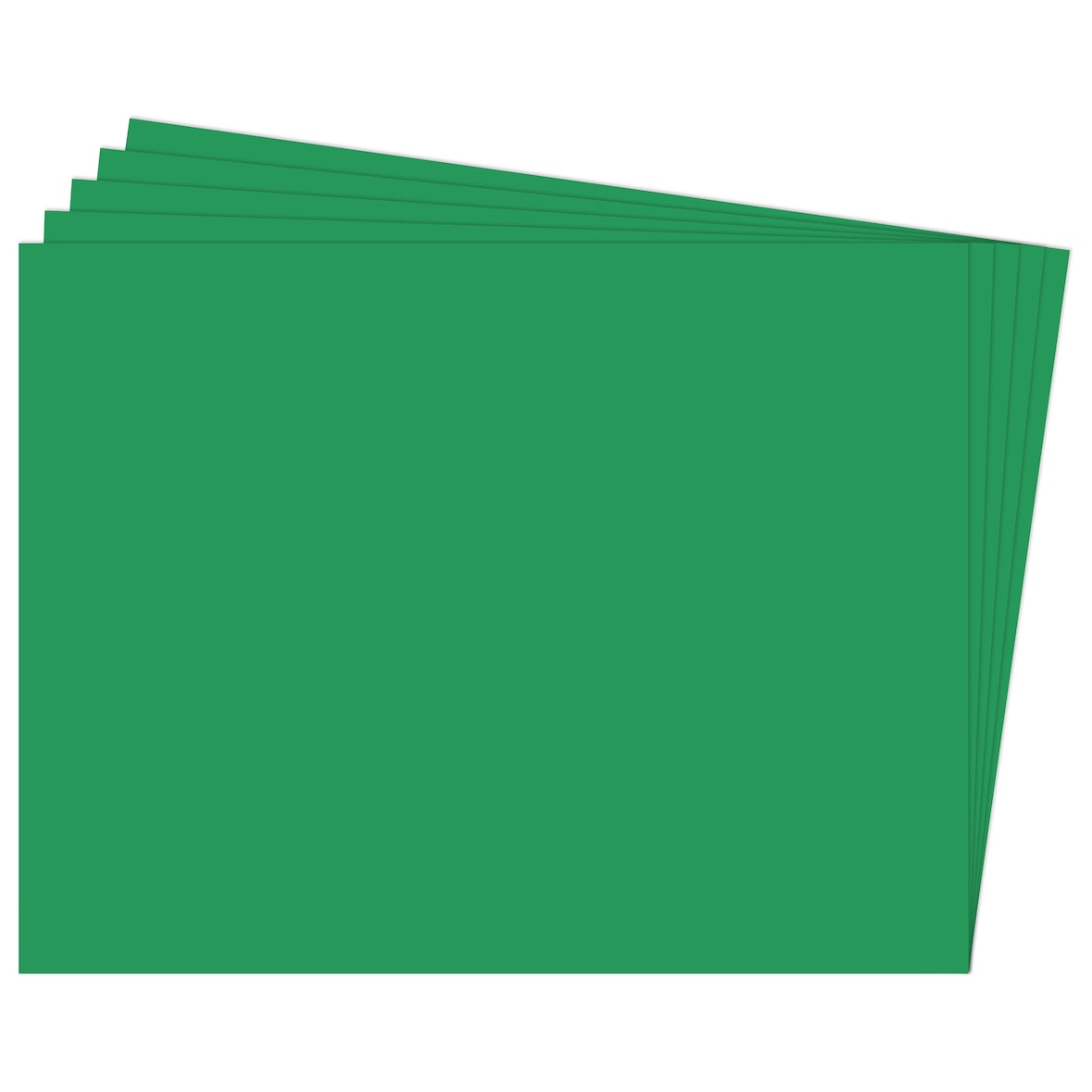 Pacote com 125 cartolinas 50x65cm 180 gramas  verde natal