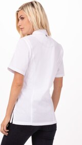 thumbnail of Chef Works® Damenkochjacke SPRINGFIELD, Reissverschluss, Cool Vent™ & lite, Weiß, Größe S