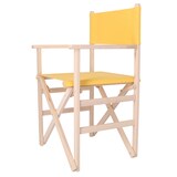 thumbnail of Aranaz Sillón director sin barniz lona amarilla