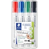 thumbnail of Staedtler rotulador pizarra blanca lumocolor punta redonda colores surtidos -estuche de 4u-