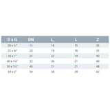thumbnail of PVC Fittings, Klebemuffe, PVC-U Verschraubung 63mm x 2"