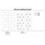 thumbnail of SARMOG LIBRERIA MODULARE H215 L150 KIT in truciolare nobilitato color cemento e ossido bianco