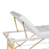 thumbnail of 3 Zonen Massageliege-Set Somwang mit 7,5cm Polsterung, Rollen und Holzgestellweiß