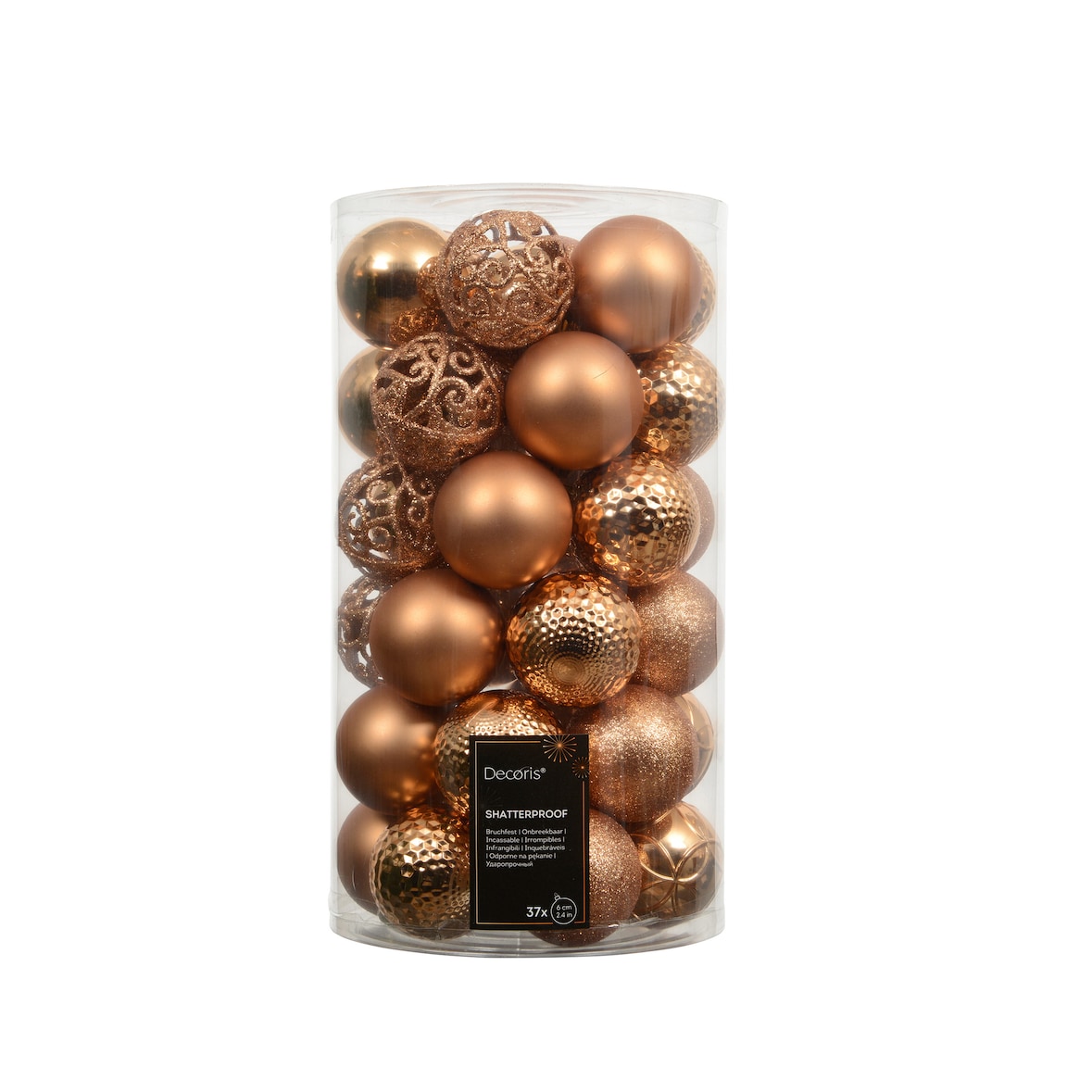 37 Weihnachtskugeln Kunststoff 6cm klassisch & bruchsicher Mix Christbaumkugeln Ornamente Weihnachtsbaumkugeln Christbaumschmuck Weihnachtsbaumschmuck