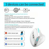 thumbnail of Souris Ergonomique Sans Fil 9 Boutons Avec Prise Verticale Et Lumières RGB Blanc YONIS
