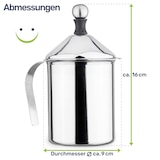 thumbnail of Manueller Edelstahl Milchaufschäumer: Perfekter Schaumgenuss