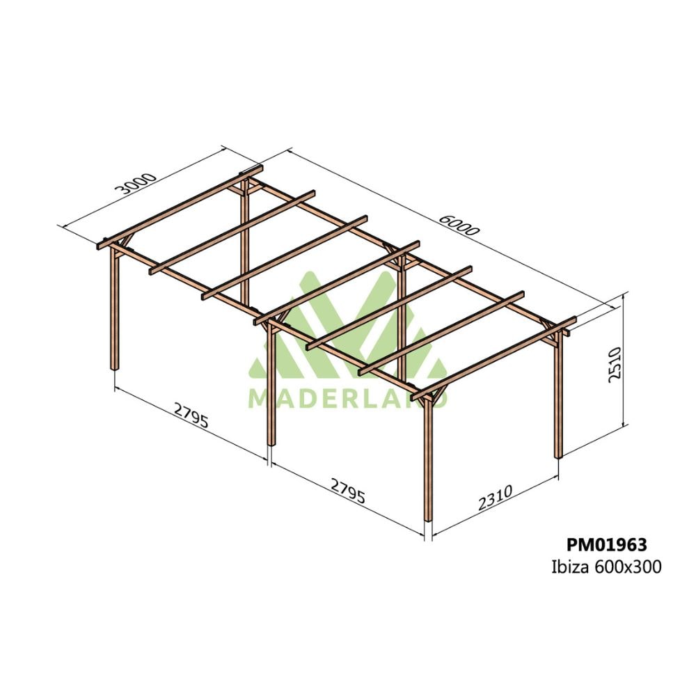 Cochera de Madera Ibiza (Maderland)