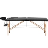 thumbnail of physa Massageliege klappbar - 2 Zonen - 185 x 60 x 62 - 86 cm - 220 kg - schwarz
