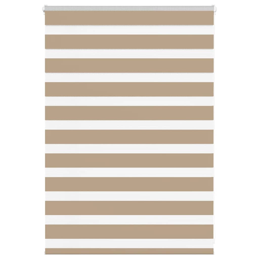 vidaXL Zebrarollo Sandbraun 115x100 cm Stoffbreite 110,9 cm Polyester