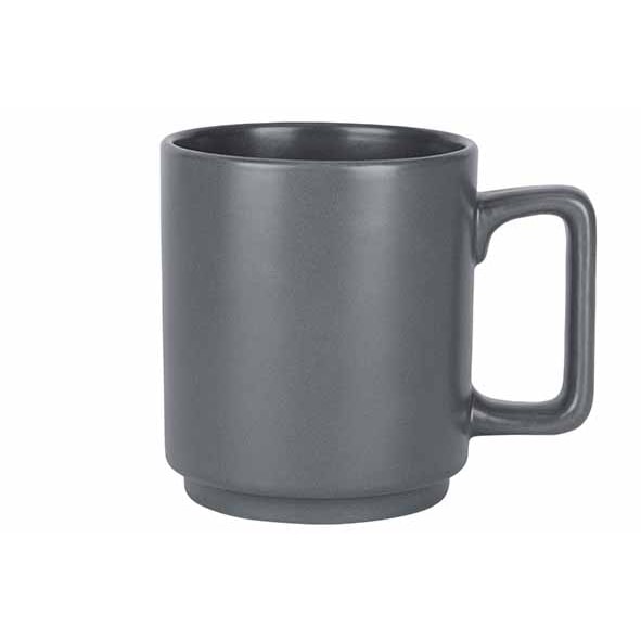 COSY & TRENDY Mok D9X10,5 H cm 45 cl Grijs Alto steengoed, 32 stuks