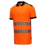 thumbnail of Portwest - Polo manches courtes PW3 HV Orange / Noir Taille L