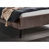 thumbnail of Polsterbett mit Matratze und Lattenrahmen 140x200 Bettgestell Bett Doppelbett mit Kopfteil Taupe Made in Germany