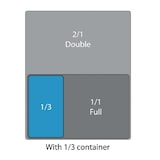 thumbnail of CAMBRO 38CW-135 - Recipiente GN 1/3 6,9 L - 17,6 x 32,5 x 20 cm - Transparente - Venta 1 unidad.