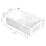 thumbnail of GILAC Caisse ajourée empilable emboîtable 28 L - 28 L - Blanc G156721