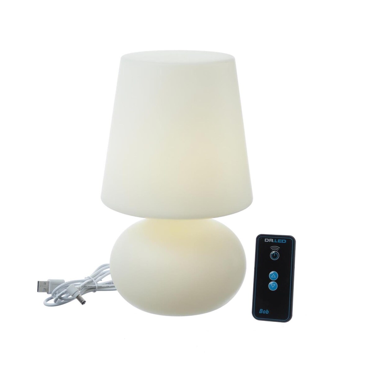 LED Garten Tischlampe Schirmlampe dimmbar mit Fernbedienung aufladbar