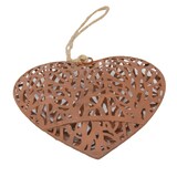 thumbnail of Herz Hänger aus Rost für Garten Dekoration