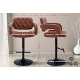 thumbnail of Barhocker Dublin Kunstleder cognac/schwarz