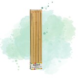 thumbnail of ECOLOMIQUE - 50 Pcs - Pics en bambou plats pour BBQ - 0,9 cm x 35 cm, parfaits pour grillades - ECO8NPBBFL35