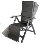 thumbnail of Alu Liegestuhl 6-fach verstellbar gepolstert Hochlehner Gartenmöbel Gartensessel
