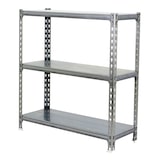 thumbnail of SimonRack Metallregal, 900x1100x500 mm, 3 Ebenen, Metallboden, 200 kg Biegepunkt, Verzinkt - Simonclick