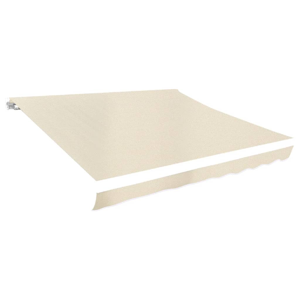 vidaXL Markisenbespannung Canvas Creme 4x3 m (ohne Rahmen)