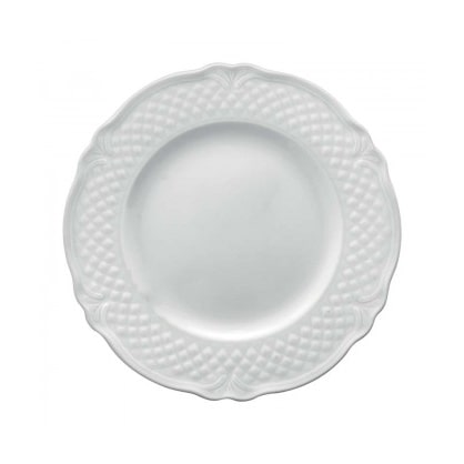 Plato Llano Málaga cm.26 Blanco