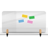 thumbnail of Tischtrennwand Elements Acrylglas transparent 60x120cm mit Tischklammern